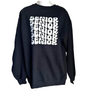 Gildan Heavy Blend Black "Senior" Sweatshirt M